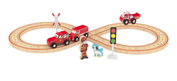 Детский игровой набор J'adore Автотрек (Пожарное отделение) серия"Треки"