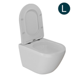 Унитаз подвесной безободковый WAVE MERIDIAN Tornado3.0, сид. дюропласт,м/л,быстр,БЕЛЫЙ глянец(L)