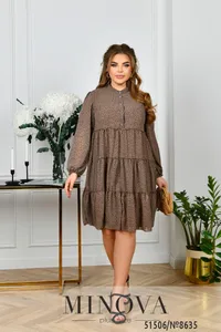 Платье 8635-мокко Minova