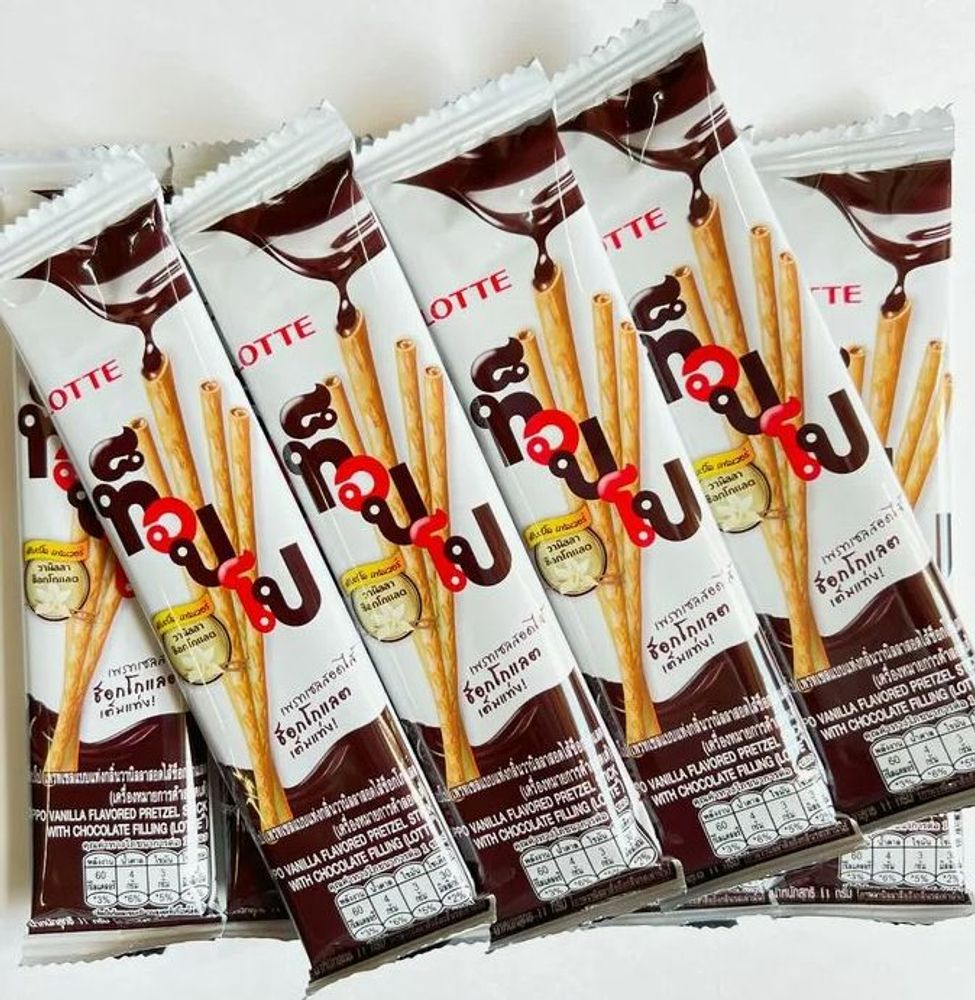 Палочки Toppo с ванильной начинкой 11 г.,