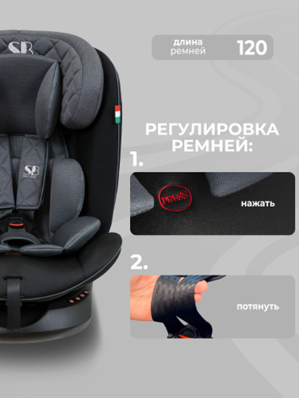 Автокресло  Sweet Baby Crosstour 360 SPS Isofix группа 0123 (0-36)