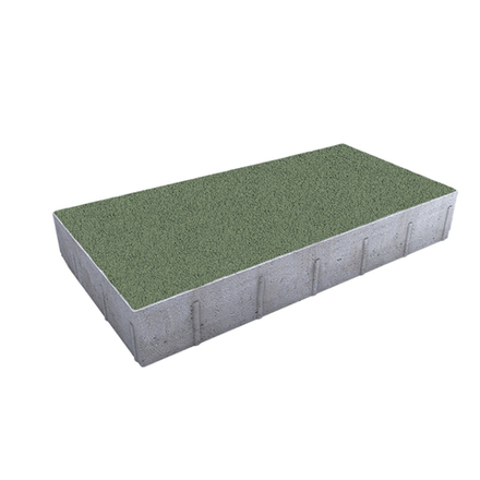 Тротуарная плитка ПРЯМОУГОЛЬНИК 600х300 мм - Гранит Зеленый