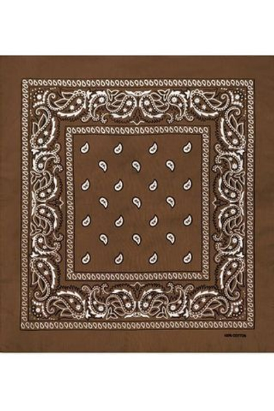 Бандана коричневая пейсли огурцы