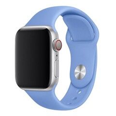 Силиконовый ремешок Sport Band 42 мм / 44 мм / 45 мм / 49 мм для Apple Watch (Голубой)