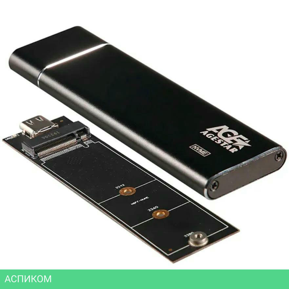 Бокс для накопителя AgeStar 31UBNV5C черный