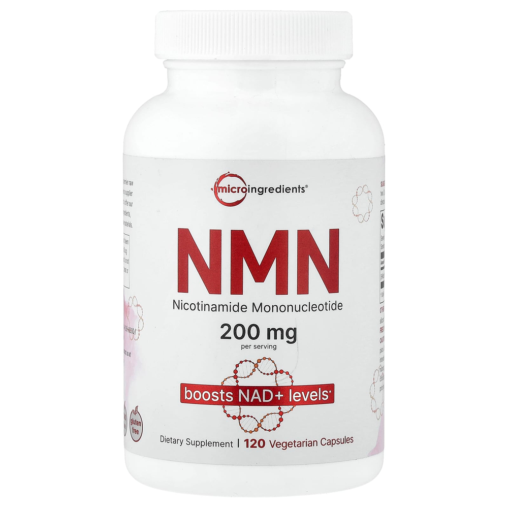 Micro Ingredients, NMN, 120 вегетарианских капсул (100 мг в 1 капсуле)