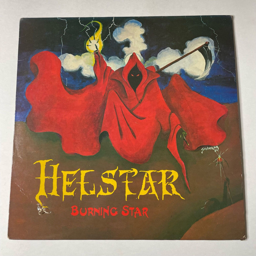 Винтажная виниловая пластинка LP Helstar Burning Star (USA 1984)