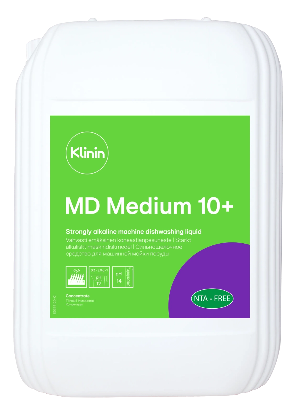 Klinin: МД Медиум 10+ 10л для машинного мытья посуды (шт.)