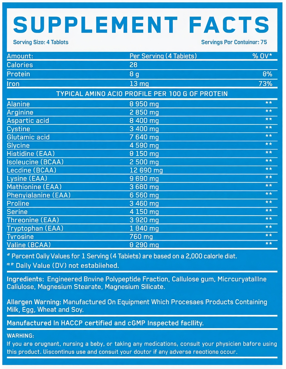 Everbuild Nutrition Cryo Beef Amino (300 табл), Аминокислоты
