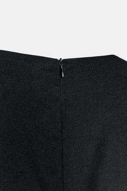 ZARA КОРОТКОЕ ПЛАТЬЕ-БАЛЛОН, ЧЕРНЫЙ