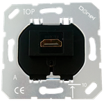 Механизм HDMI 2.0a,  черный,   разъем Type A 180° 4K  Full HD @ 48 Hz 3D,  HDR,   серия STRS
