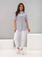 Блузка БЛк-143/белосиняя-полоса-н