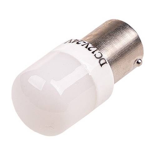 Лампа светодиодная 12V 21W металлический цоколь 1-конт. белый 6 SMD BA15s биполярная 2 шт. Skyway