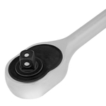 Ключ-трещотка 3/8", CrV, 72 зуба, с быстрым сбросом, матовый хром Stels