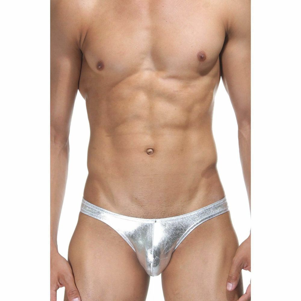 Мужские трусы слипы серебристые Don Moris DM071066