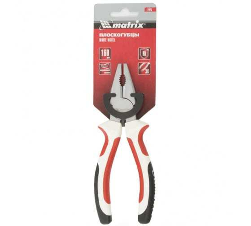 ПЛОСКОГУБЦЫ MATRIX WHITE NICKEL 160MM 17073