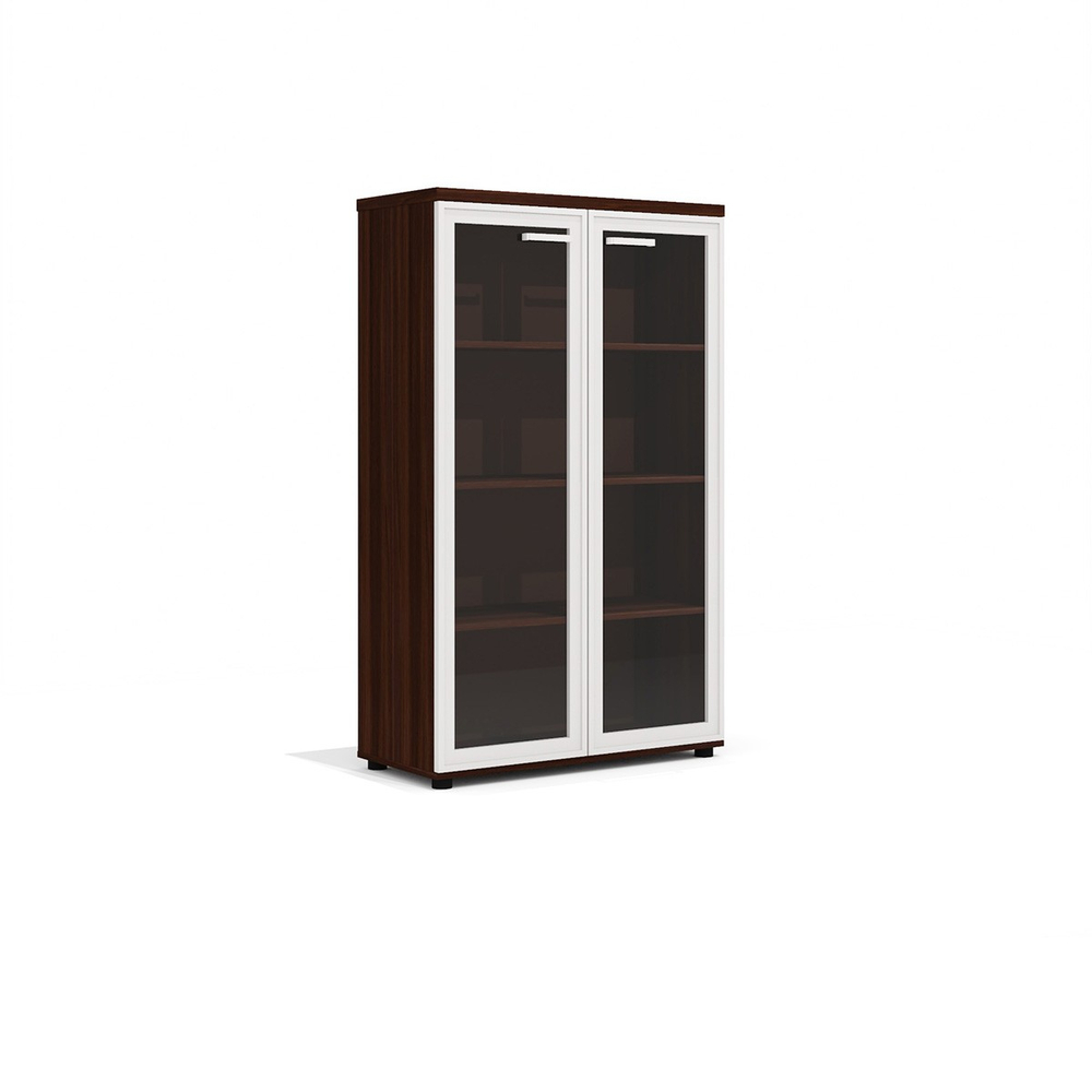 Шкаф для документов средний со стеклом в раме ГРАНД