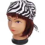 Бандана пляжная «Summer collection», принт зебра, 55*55см (в индивид. пакете)