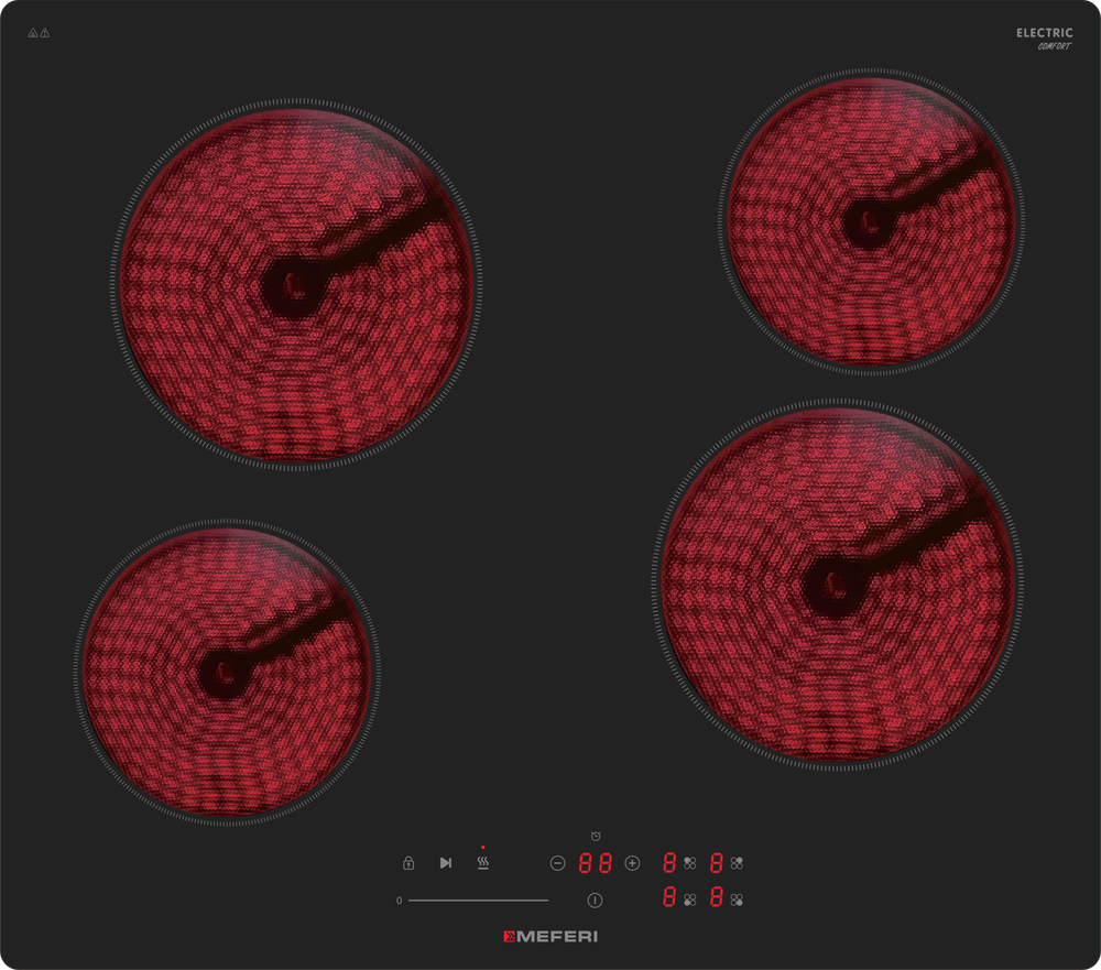 Электрическая варочная панель Meferi MEH604BK COMFORT фото 