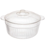 Салатник пластиковый «Terra» 2,5л с ручками и крышкой