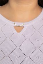 Блуза Нежный узор (сиреневая) Б14938-18М LT Collection