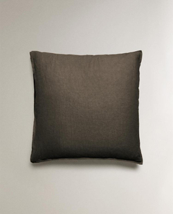 ZARA HOME ОДНОТОННАЯ НАВОЛОЧКА, КОРИЧНЕВЫЙ