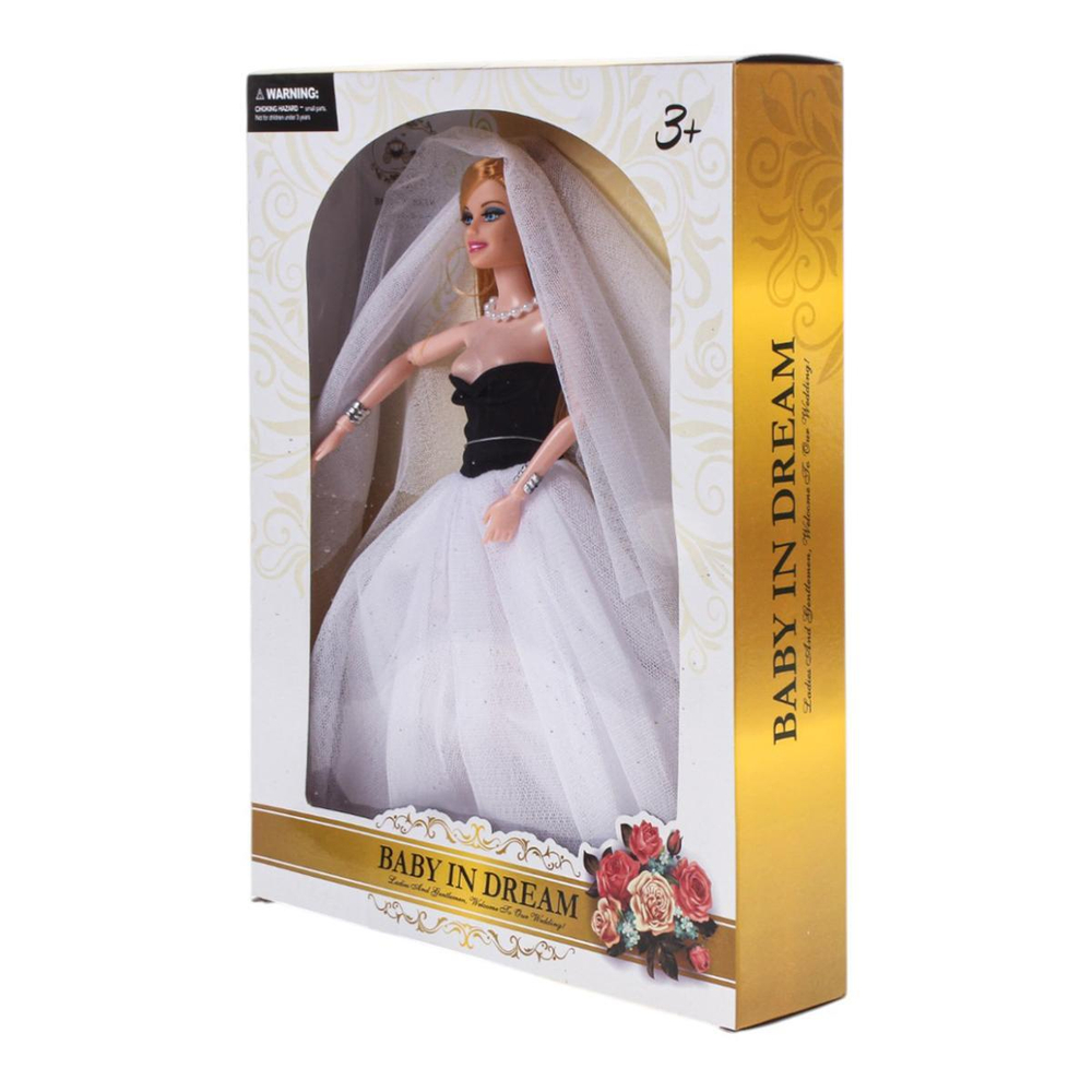 Кукла тип Модель, 29 см в платье в ассорт.,коробка