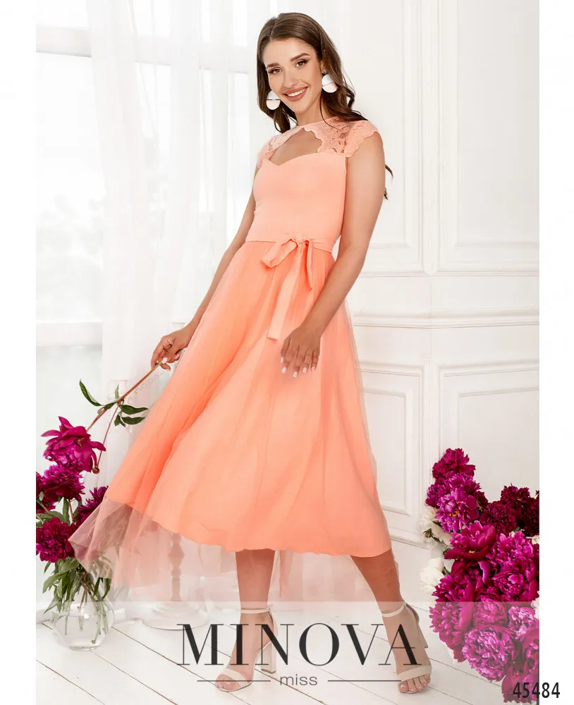 Платье 5292-пудра Minova