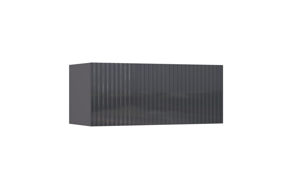 Тумба навесная №1 Оливия, Графит, Графит глянец