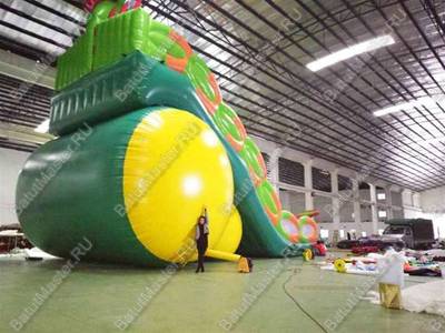 Коммерческий надувной батут-горка "Дракон" 16*8*11 м
