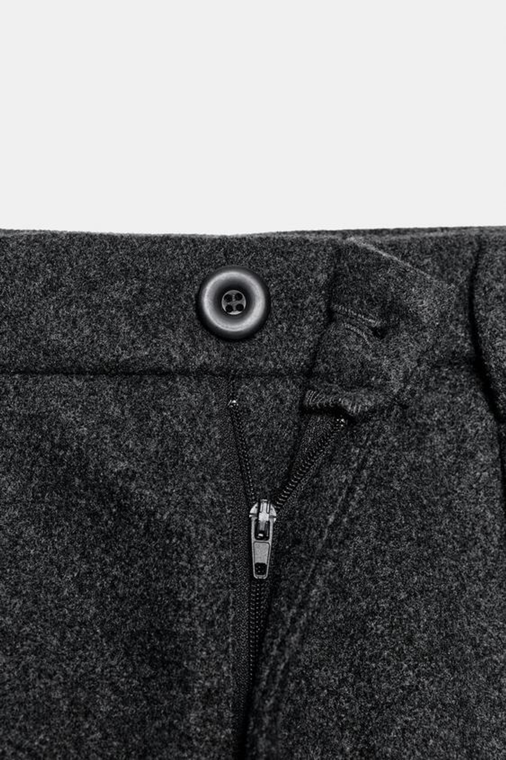 ZARA БРЮКИ BALLOON СО СКЛАДКАМИ, ТЕМНО-СЕРЫЙ