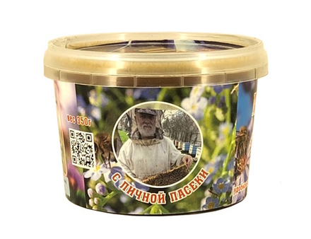 Мед натуральный цветочный 350г. БМК