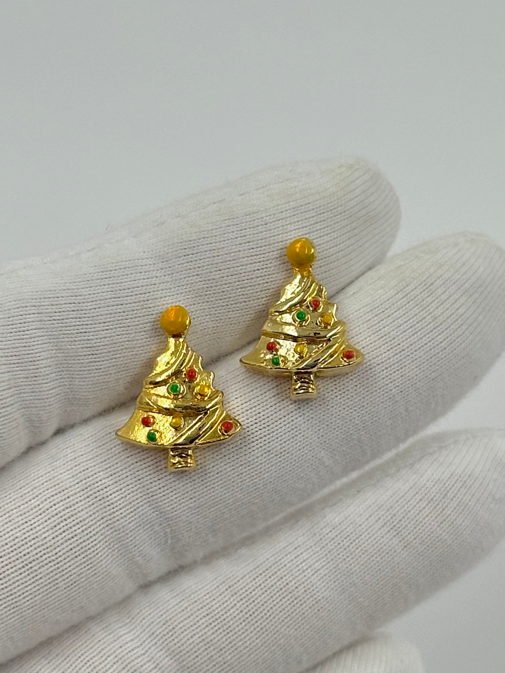 Серьги пусеты Ёлочки AAi