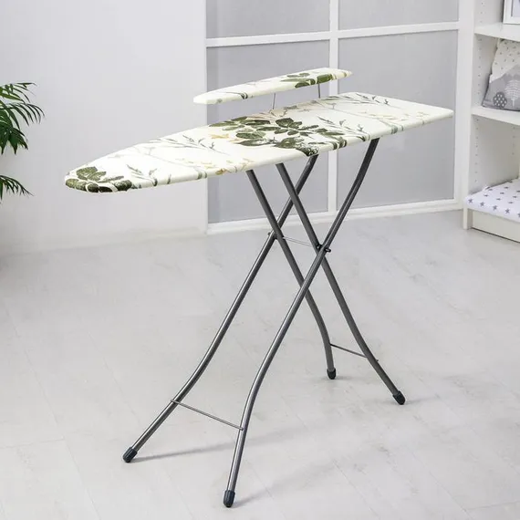 Доска гладильная Nika «Белль-Юниор 3», 112×34,5 см, два положения высоты 70, 80 см, МИКС