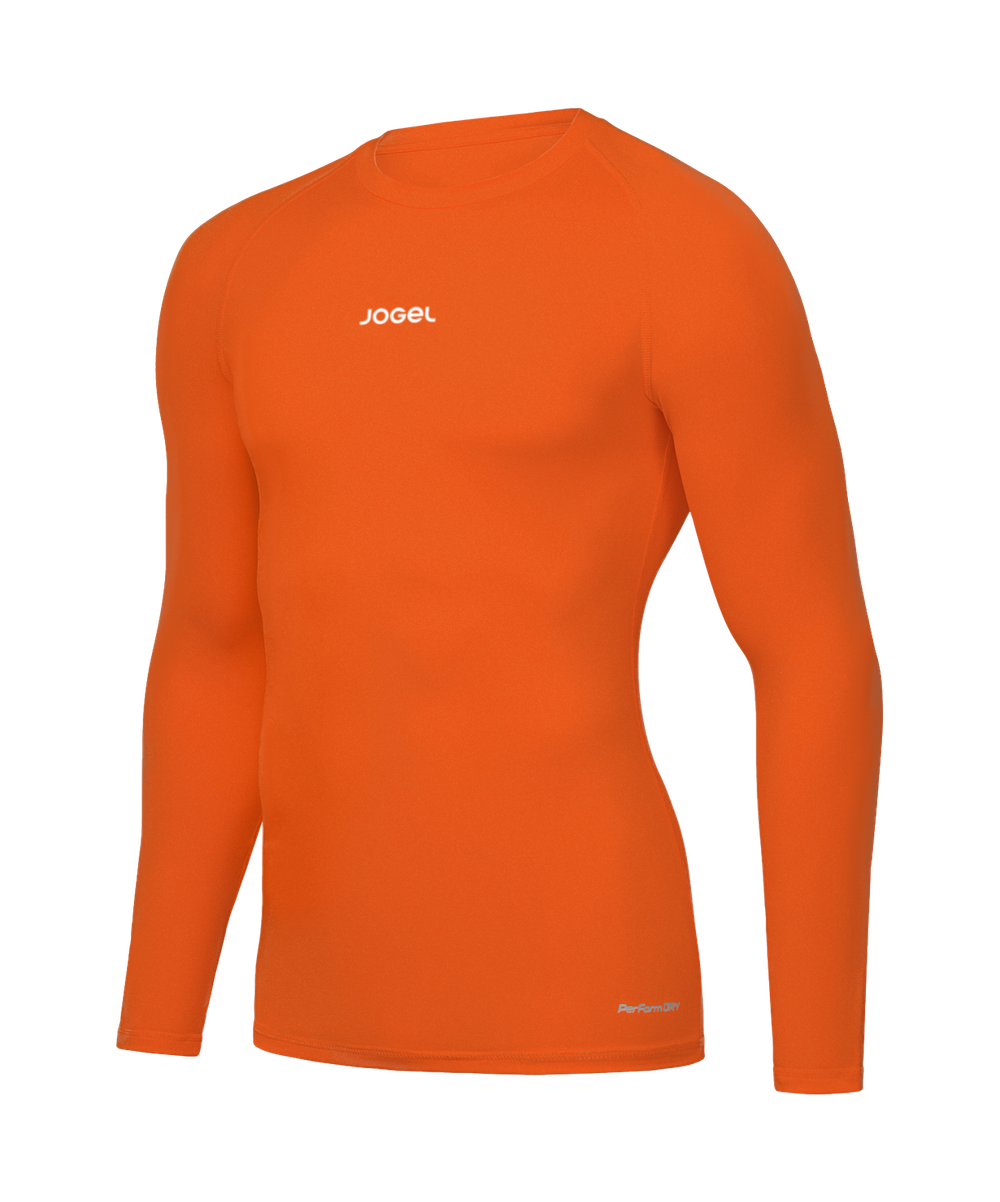 Футболка компрессионная с длинным рукавом Jogel CAMP 2 PerFormDRY Baselayer LS Tee, оранжевый D2