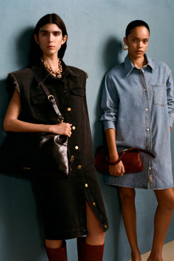 ZARA X WILLY CHAVARRIA УДЛИНЕННАЯ КОЖАНАЯ СУМКА, КРАСНЫЙ