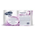 Бумага туалетная бытовая, спайка 8 шт., 4-слойная (8х16 м), PAPIA DELUXE, белая, 5080737