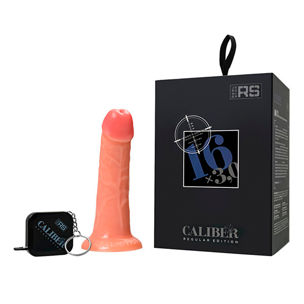 Телесный реалистичный фаллоимитатор 16см на присоске ToyFa RealStick Caliber 983005