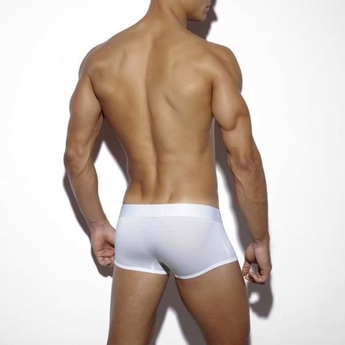 Мужские трусы боксеры белые ES Collection полиамид