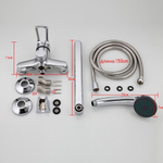 Смеситель для ванны, Frap, с картриджем, хром, F22701-B