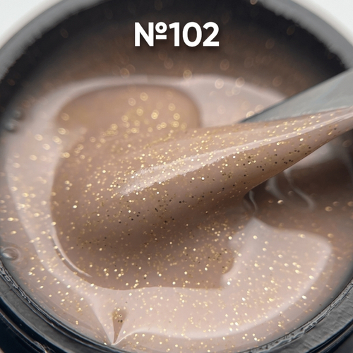 Опция Гель моделирующий с блестками 102, 15 мл