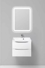 Тумба с раковиной Belbagno MARINO 60 подвесная Bianco Lucido
