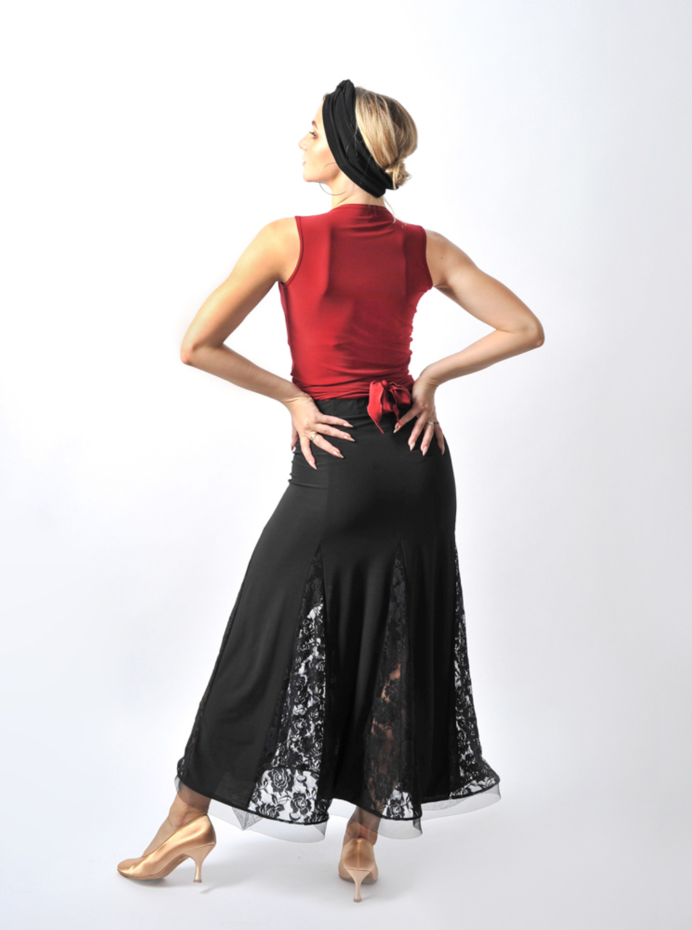 Топ с запахом на завязках, без рукава