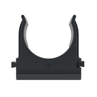 Держатель с защелкой, д.25мм, черный