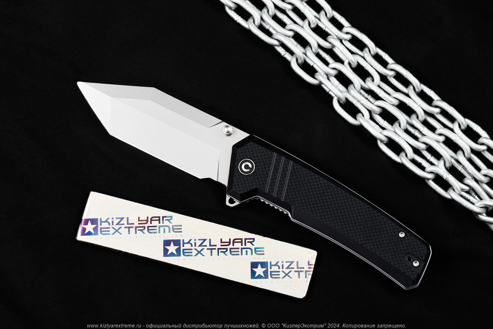 Нож Civivi Bhaltair C23024-1 сталь 14C28N Stonewash рукоять Black G10