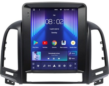 Магнитола для Hyundai Santa Fe 2006-2012 - Teyes TPRO 2 экран 9.7" в стиле "Тесла" на Android 10, ТОП процессор, CarPlay, 4G SIM-слот
