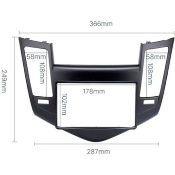 Рамка переходная Incar RCV-N08 Chevrolet Cruze -12 2din Black