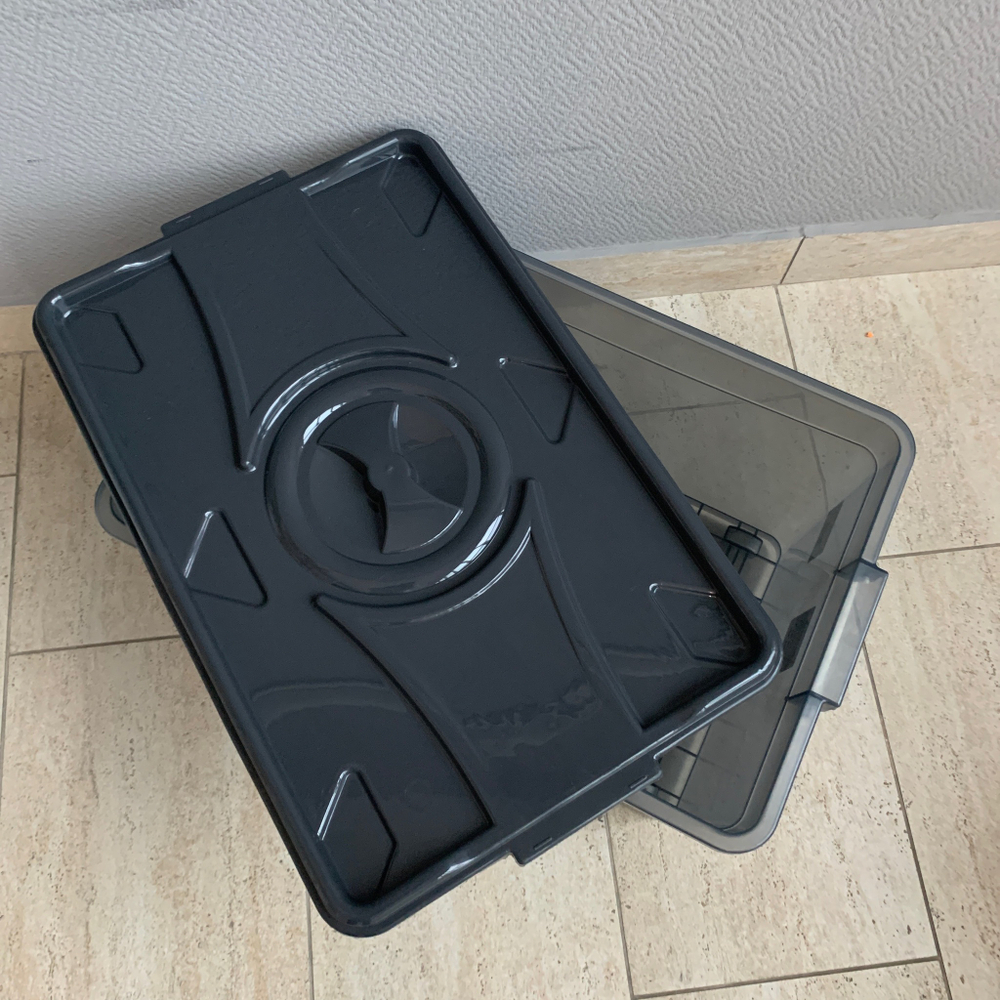 Ящик универсальный прямоугольный на колесах, объем-50л М3116