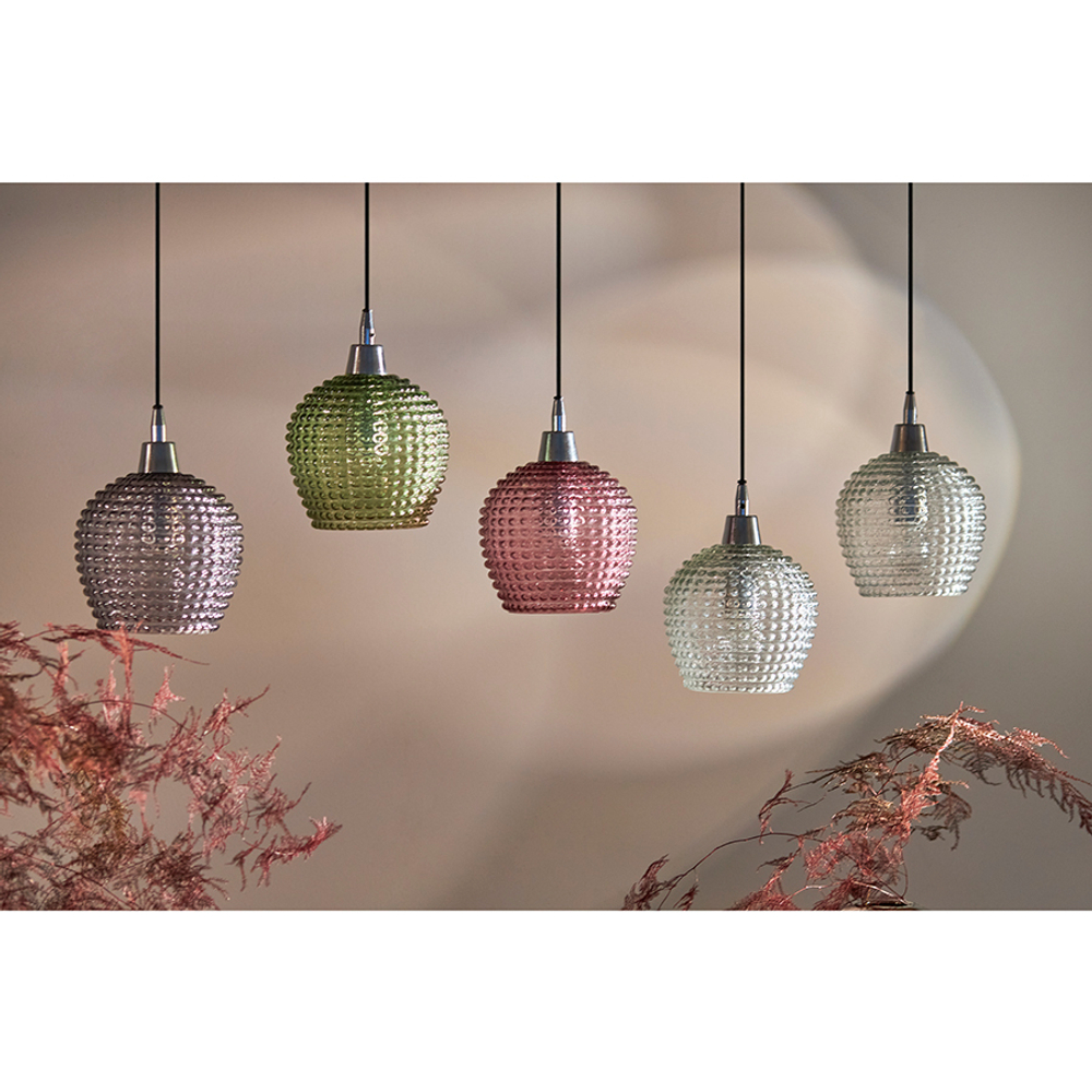 Светильник подвесной каскадный aurora, 110х18 см, сливовый/зеленый/серый