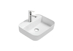 Раковина накладная для установки на столешницу AQUATEK ВЕГА  AQ5506-MW 500*395*140, с отверстием под смеситель, матовый белый